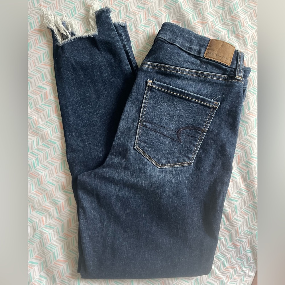 American Eagle Curvy High Rise Crop Jeggins